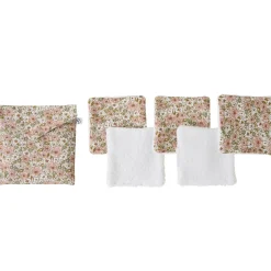 BB&Co                    5 lingettes lavables +pochette imprimé liberty    Liberty/ Biscuit