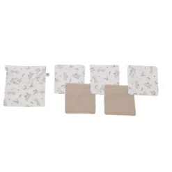 BB&Co                    5 lingettes +pochette feuilles    Biscuit            10x10 cm