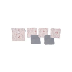 BB&Co                    5 lingettes + pochette imp. jardin enchanté    Vert De Gris
