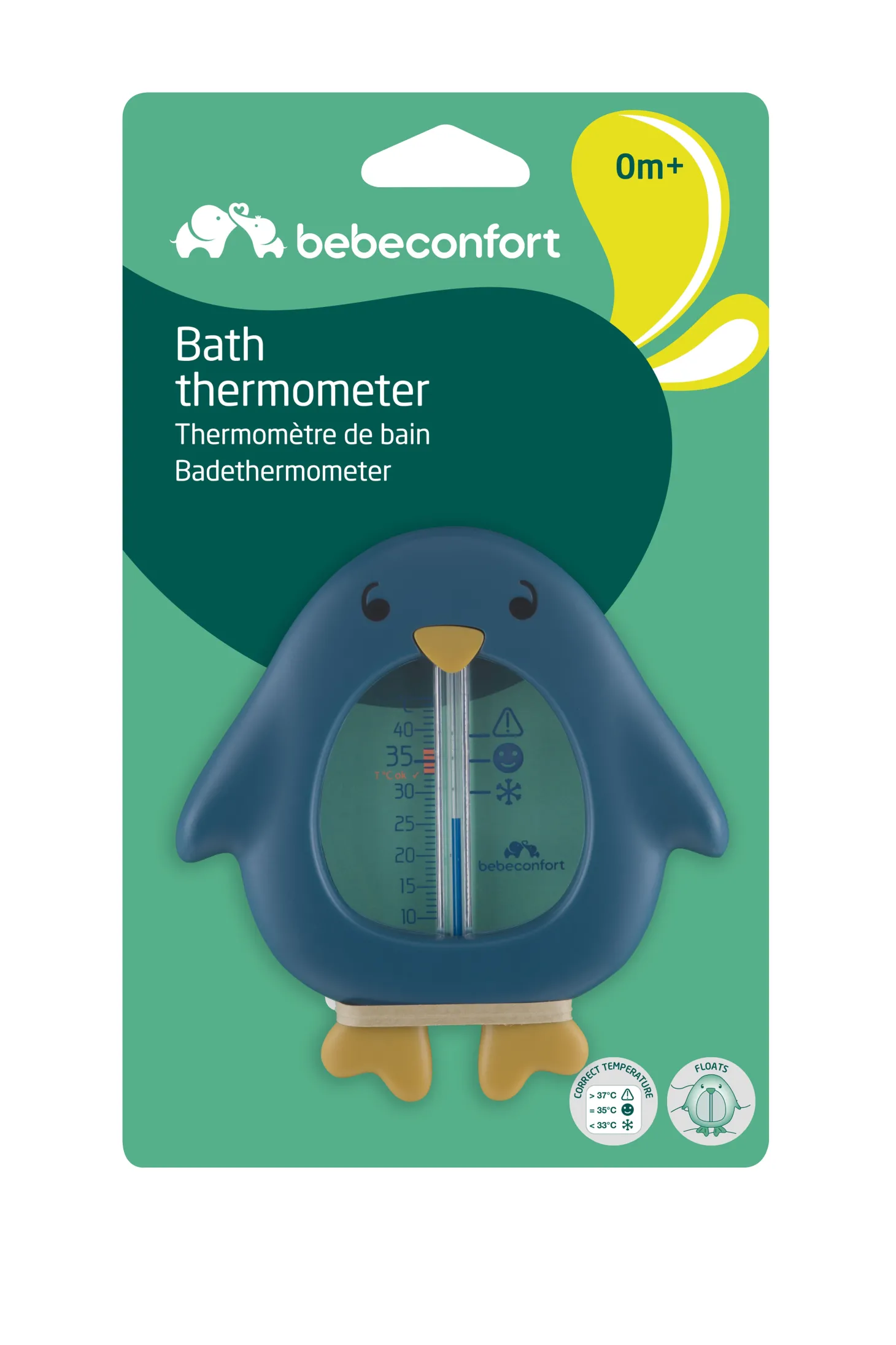 Bébé Confort Thermomètre de bain pingouin Blue Artic