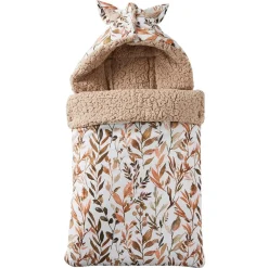 BB&Co Nid d’ange doublé sherpa ourson Feuillages 0-6 mois