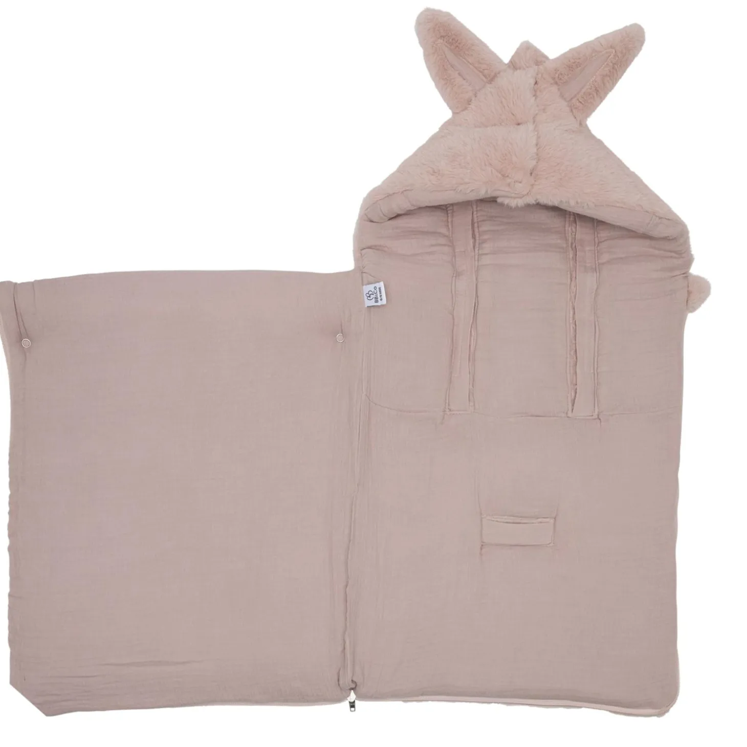 BB&Co Nid d’ange fausse fourrure angora Pétale 0-6 mois