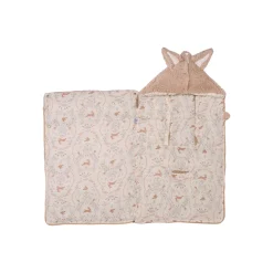 BB&Co Nid d’ange sherpa doublé jardin enchanté Écru/ Vert De Gris/ Ourson 0-6 mois