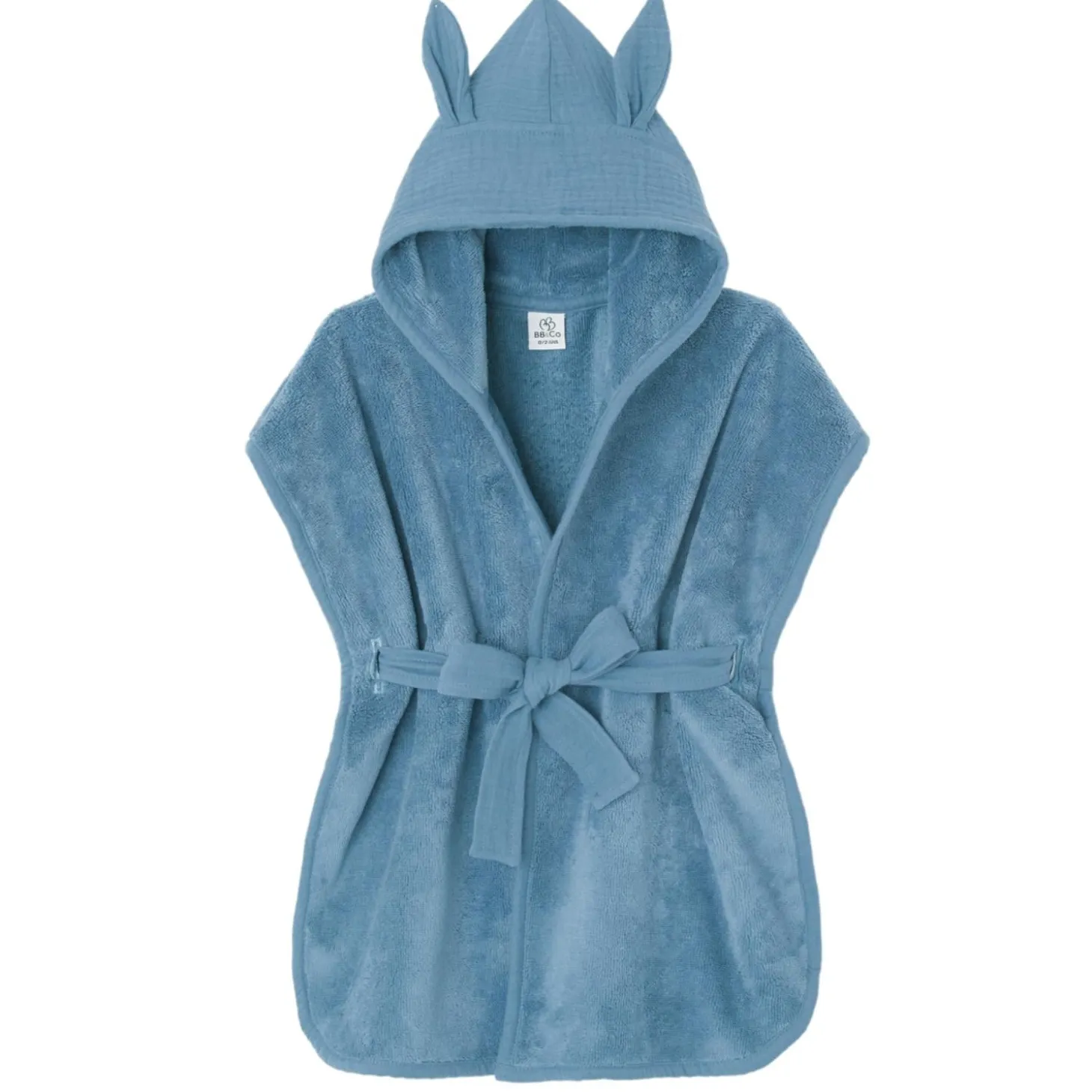 BB&Co Peignoir bambou et gaze de coton Pierre Bleue