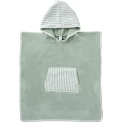 BB&Co                    Poncho de bain à capuche éponge bambou    Vert De Gris            3-5 ans