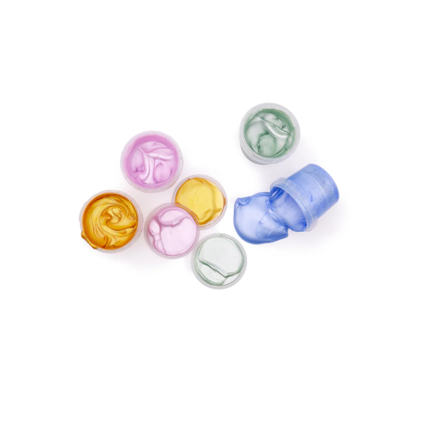 BB&Co 4 pots de peinture doigts Cristal coffret Mika