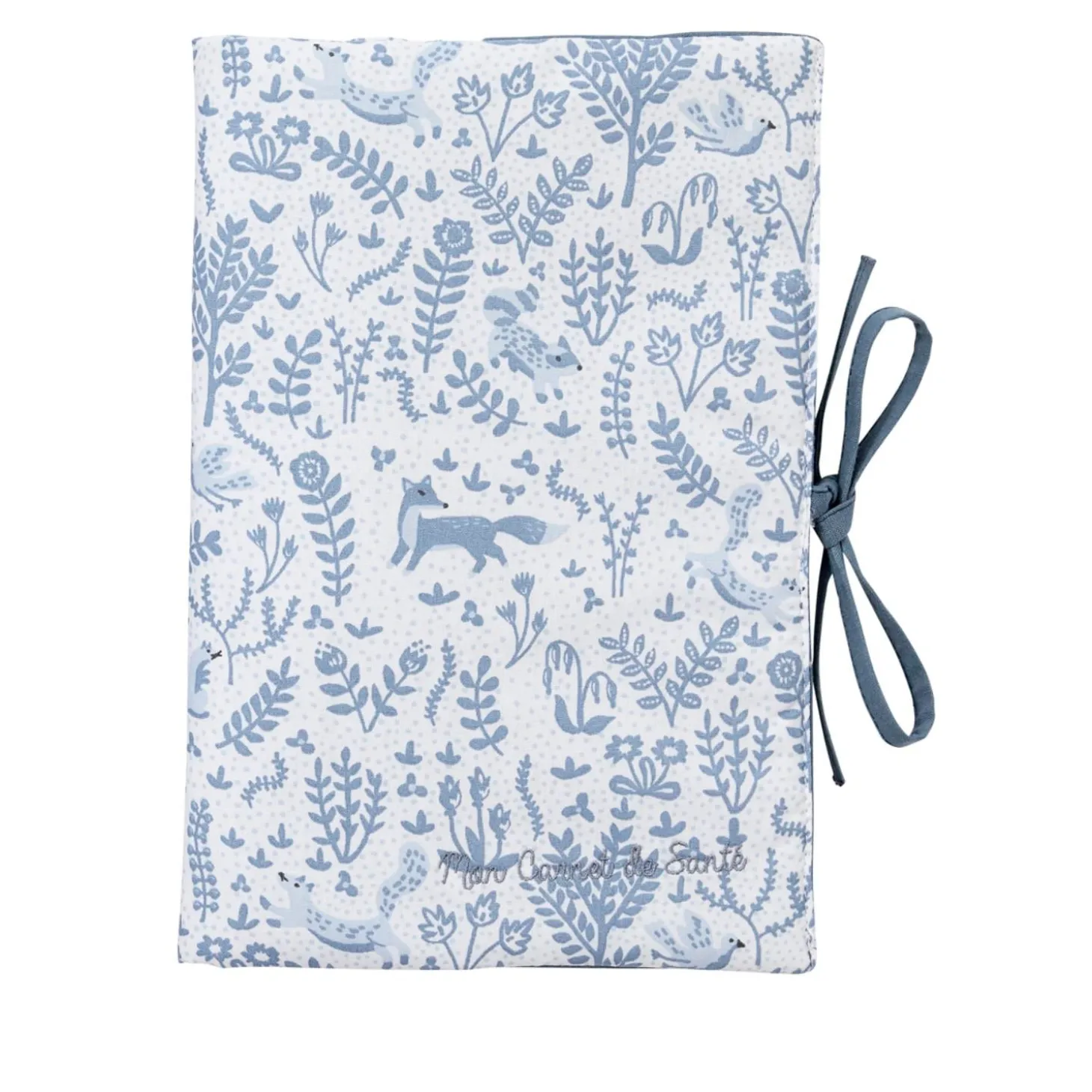 BB&Co Protège carnet de santé Forêt Enchantée Blanc/ Bleu