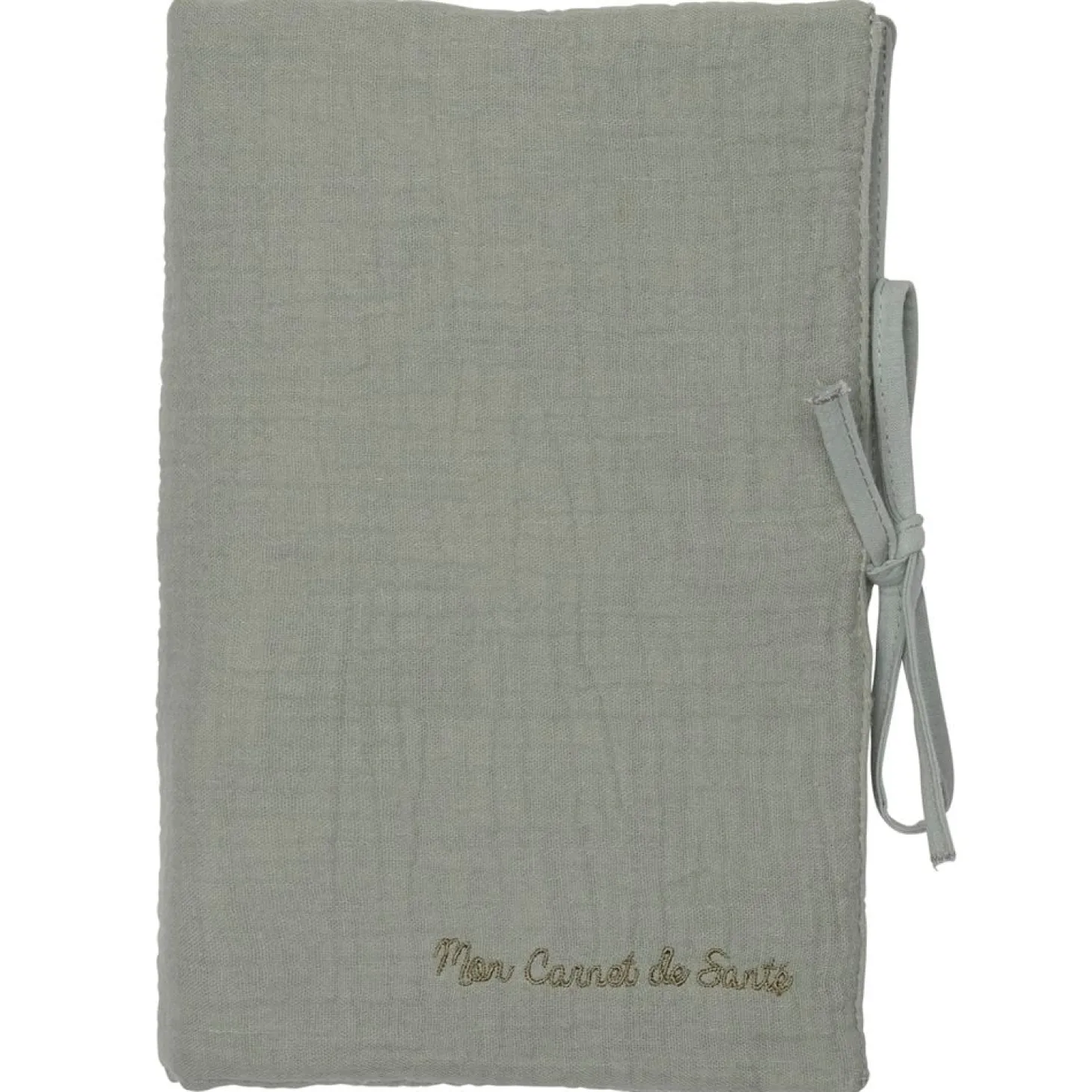 BB&Co Protège carnet de santé gaze de coton Mix&Match Vert De Gris