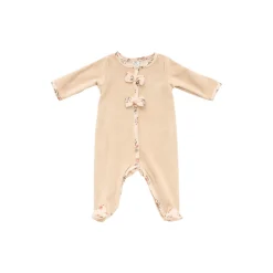 BB&Co                    Pyjama Dorsbien velours nœuds Secret cottage    Fleurs/ Beige