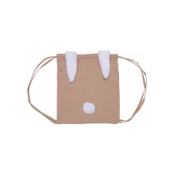 BB&Co                    Sac à dos lapin en nid d’abeille    Mocha