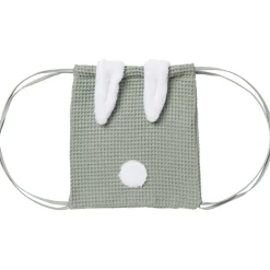 BB&Co                    Sac à dos lapin en nid d’abeille    vert de gris            2-6 ans