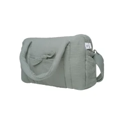 BB&Co                    Sac à langer en gaze de coton    Vert De Gris