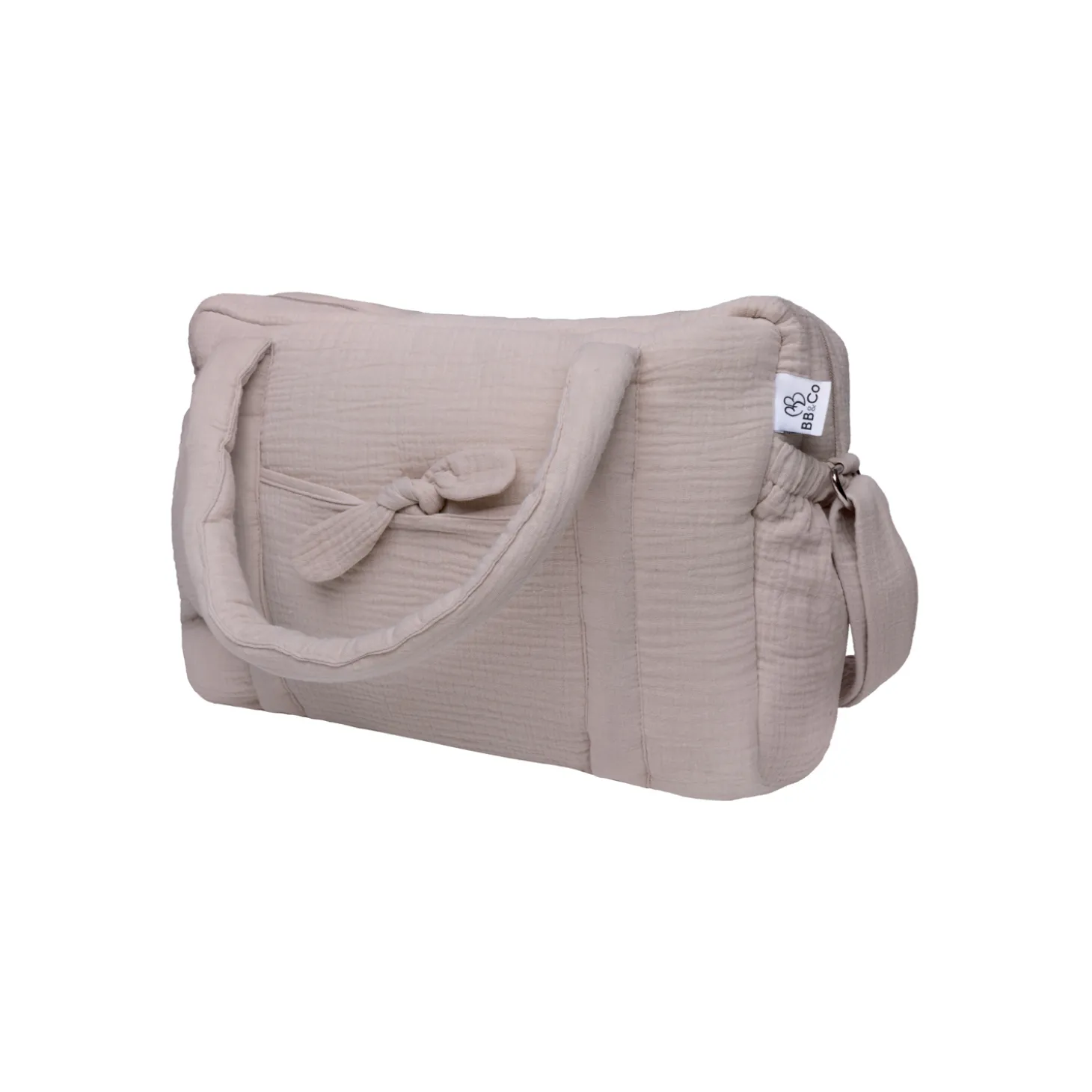 BB&Co Sac à langer en gaze de coton Biscuit