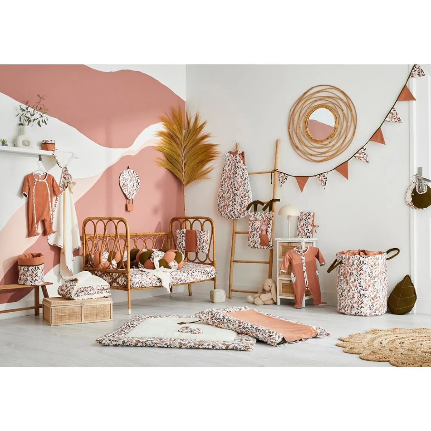 BB&Co Set 2 Corbeilles de rangement Caramel Forest