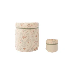 BB&Co                    Set Corbeilles de rangement Jardin enchanté    Ivoire / Vert De Gris