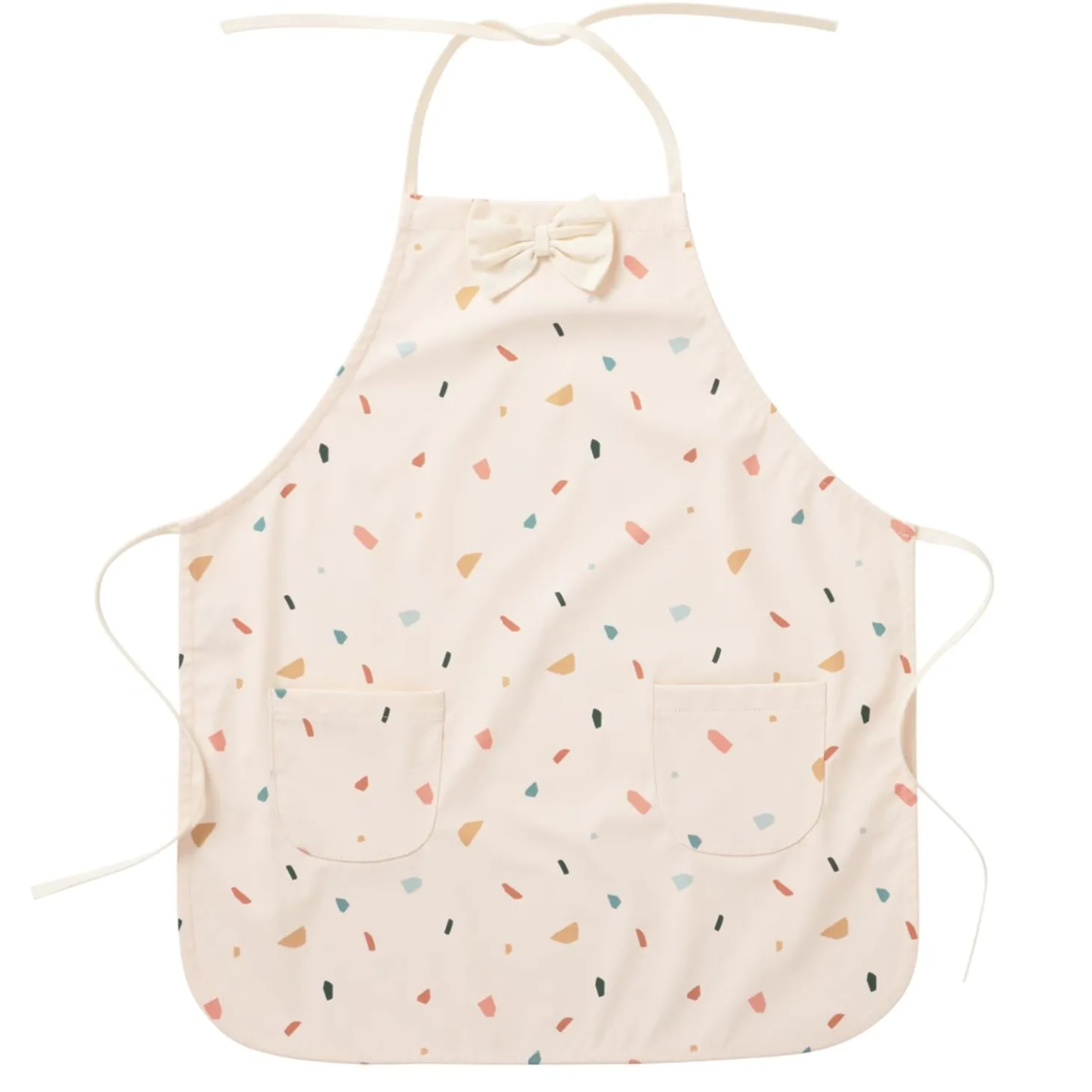BB&Co Tablier de cuisine nœud pap imperméable Terrazzo 3 - 6 ans