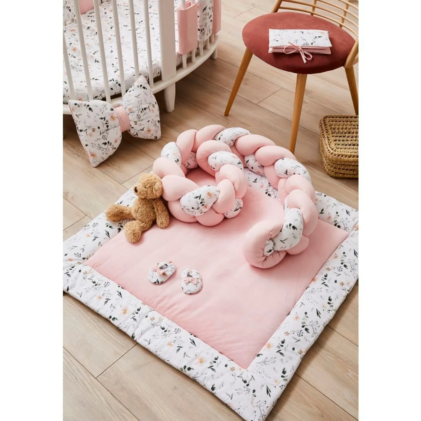 BB&Co Tapis de jeu réversible/fond de parc Sweet Garden 100x100 cm