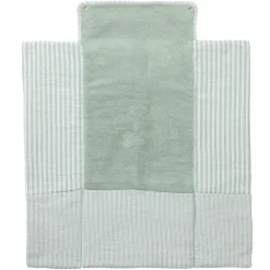 BB&Co                    Tapis à langer nomade gaze rayé    Ecru/ Vert de Gris