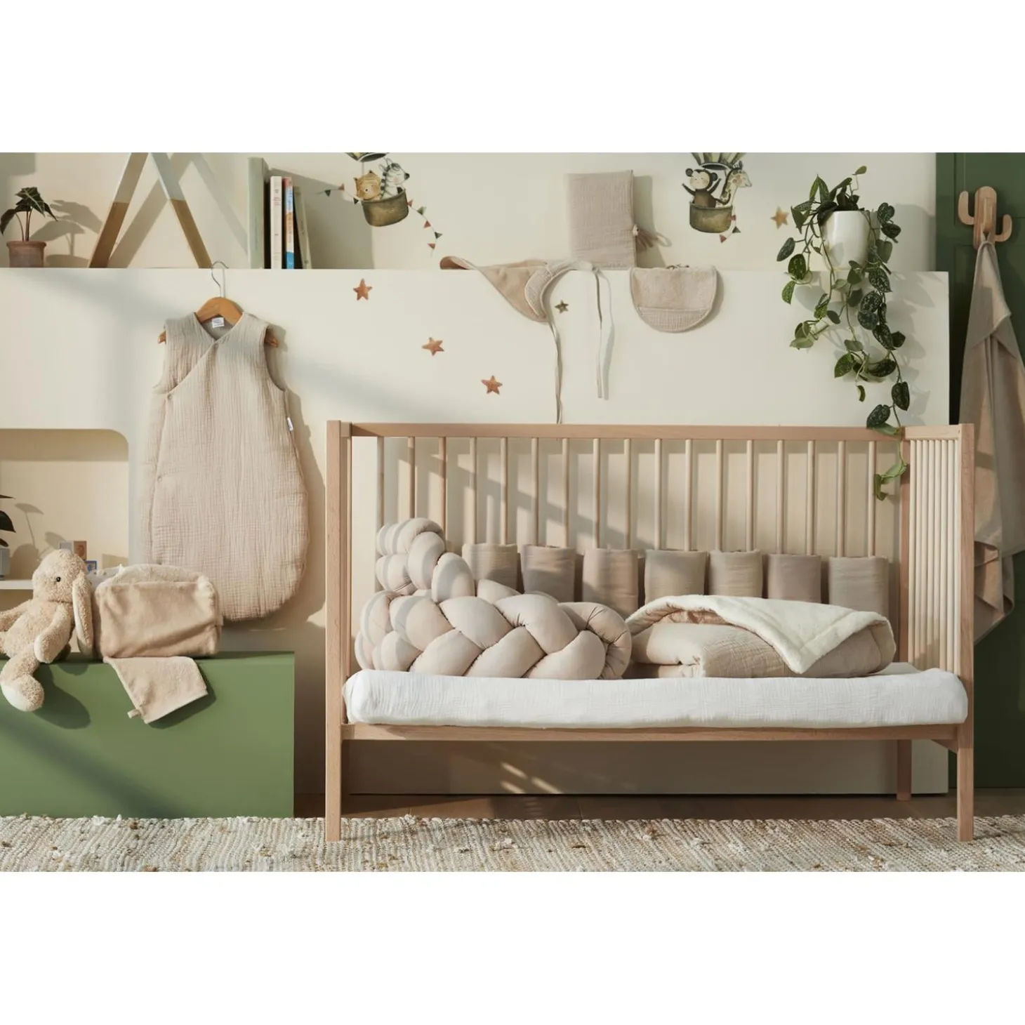 BB&Co Tour de lit modulable Mix&Match Biscuit
