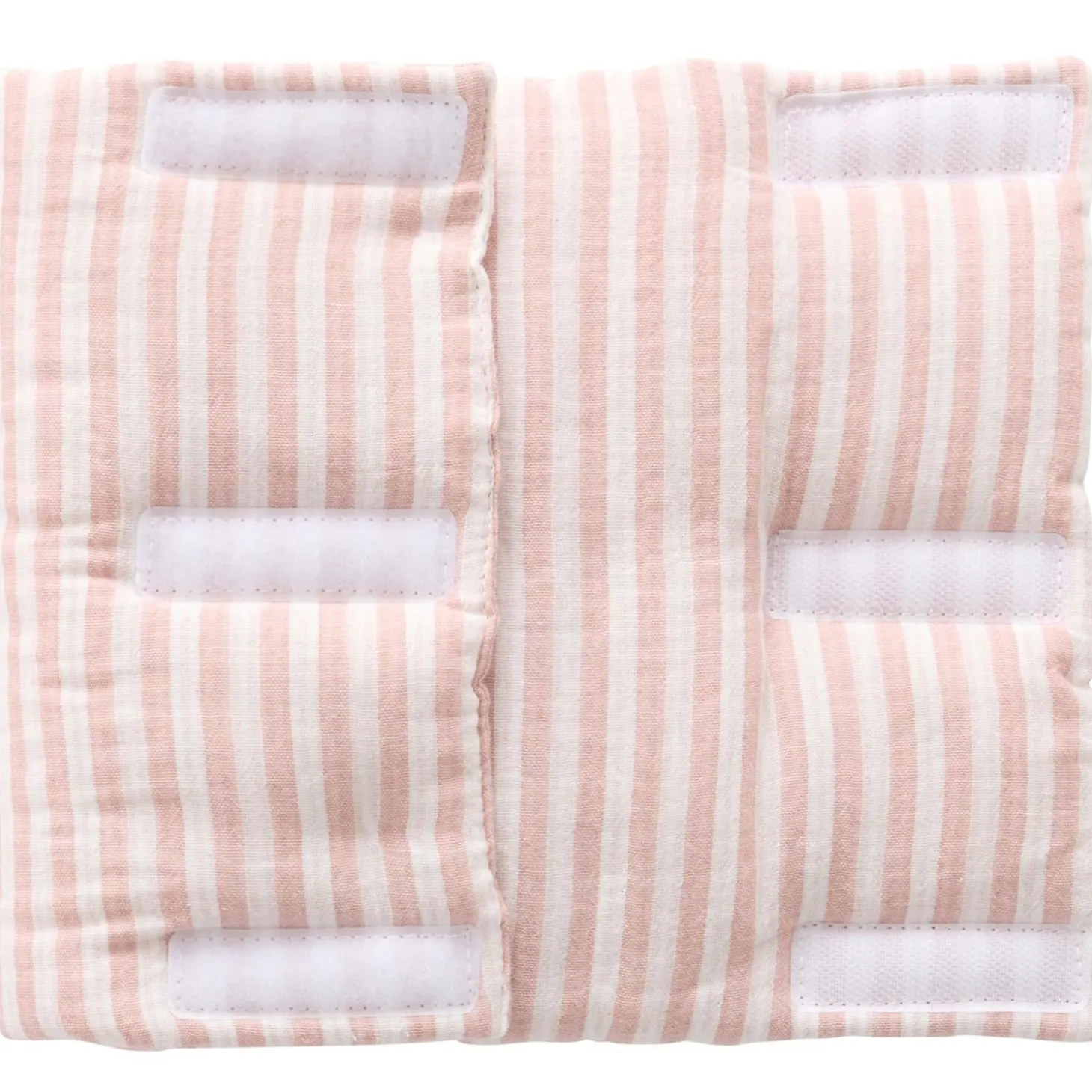 BB&Co Tour de lit modulable rayé Soft Stripes Vieux Rose