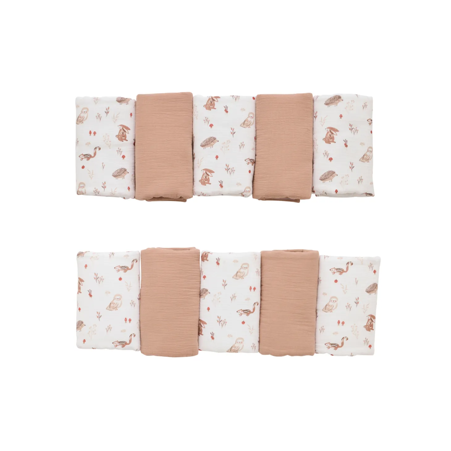 BB&Co Tour de lit modulable & respirant Cosy Forest Blanc/ Mocha