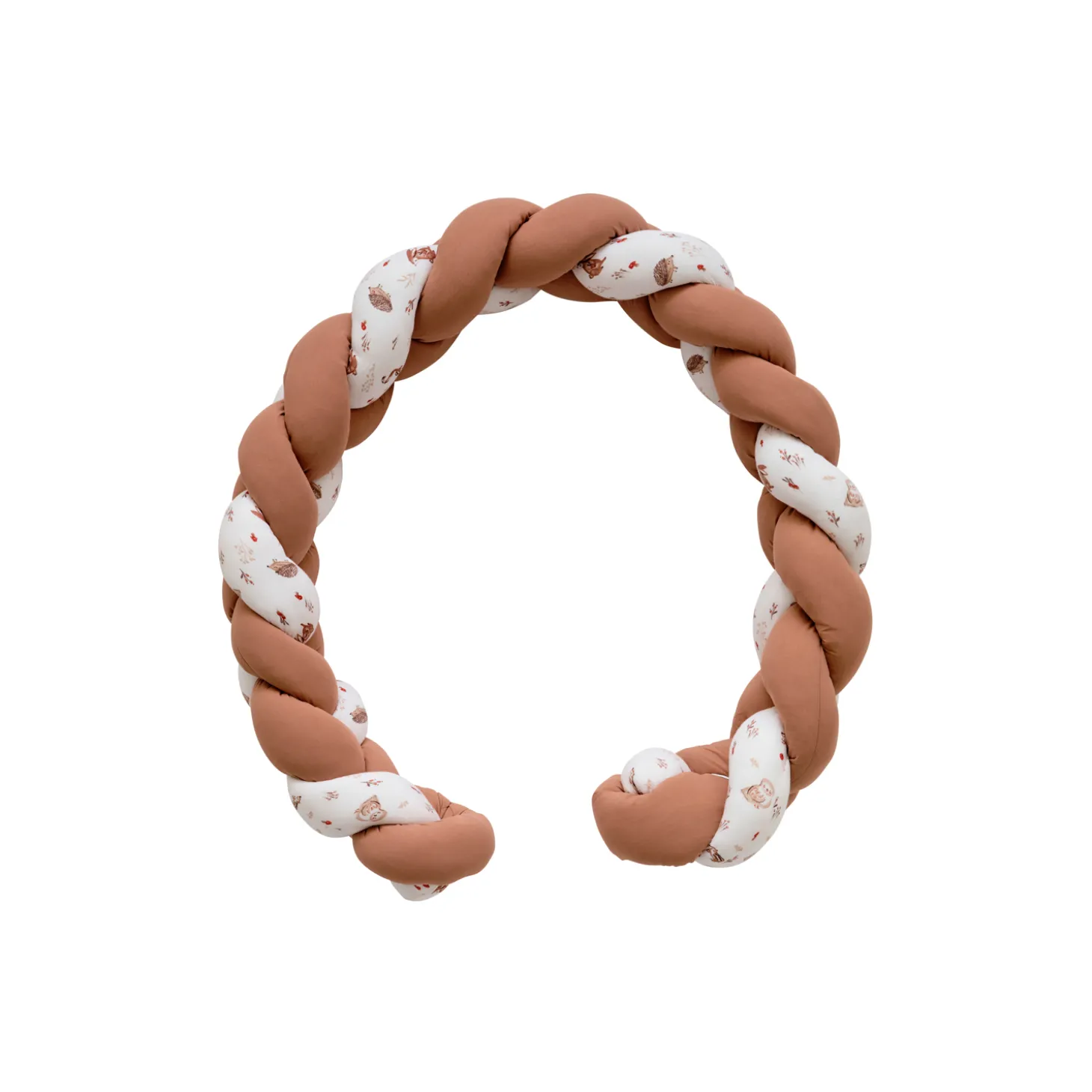 BB&Co Tresse décorative ouatinée Cosy Forest Blanc/ Mocha 200 cm