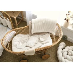 BB&Co                    Tresse décorative ouatinée rayé    Soft Stripes Ecru/ Galet            200 cm