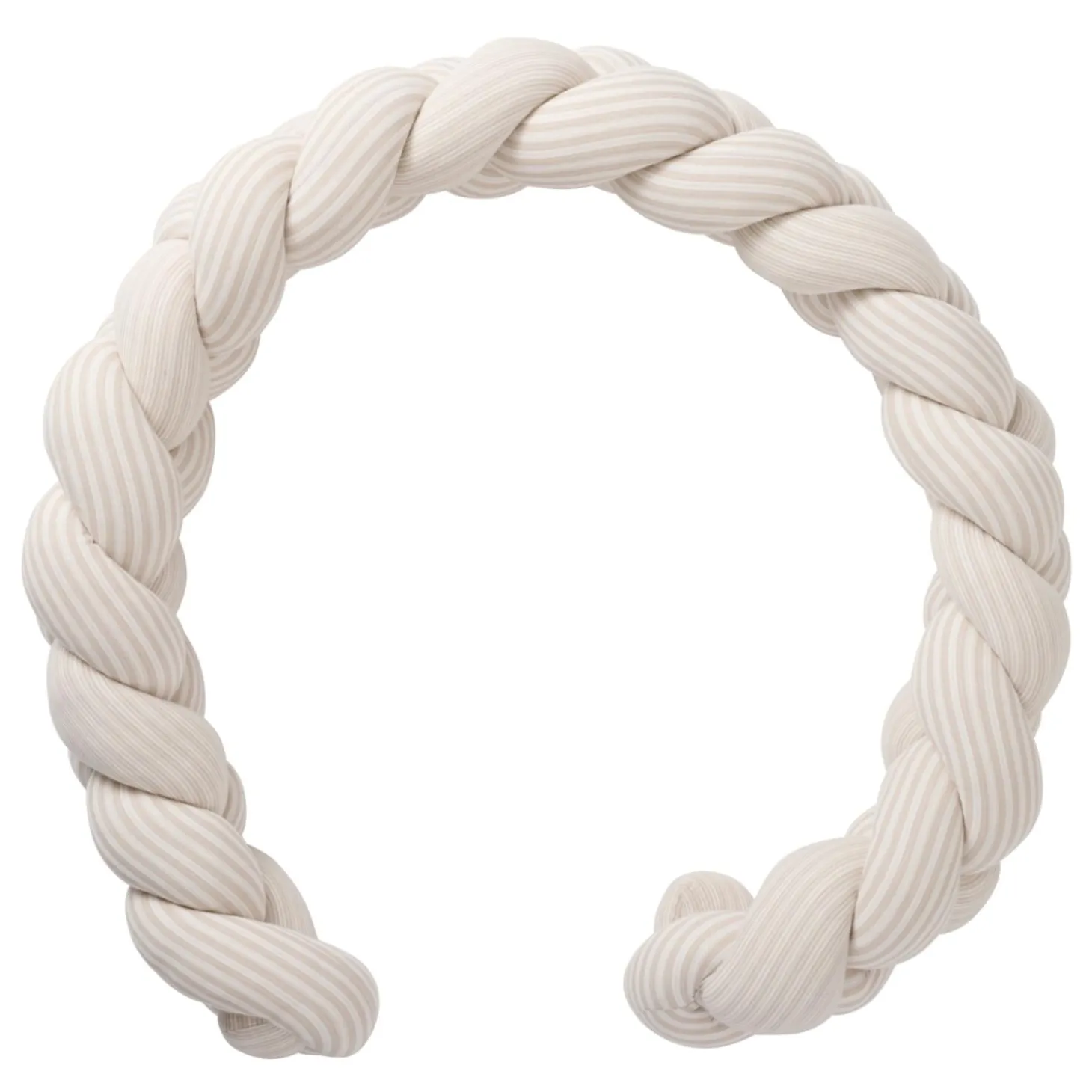 BB&Co Tresse décorative ouatinée rayé Soft Stripes Ecru/ Galet 200 cm