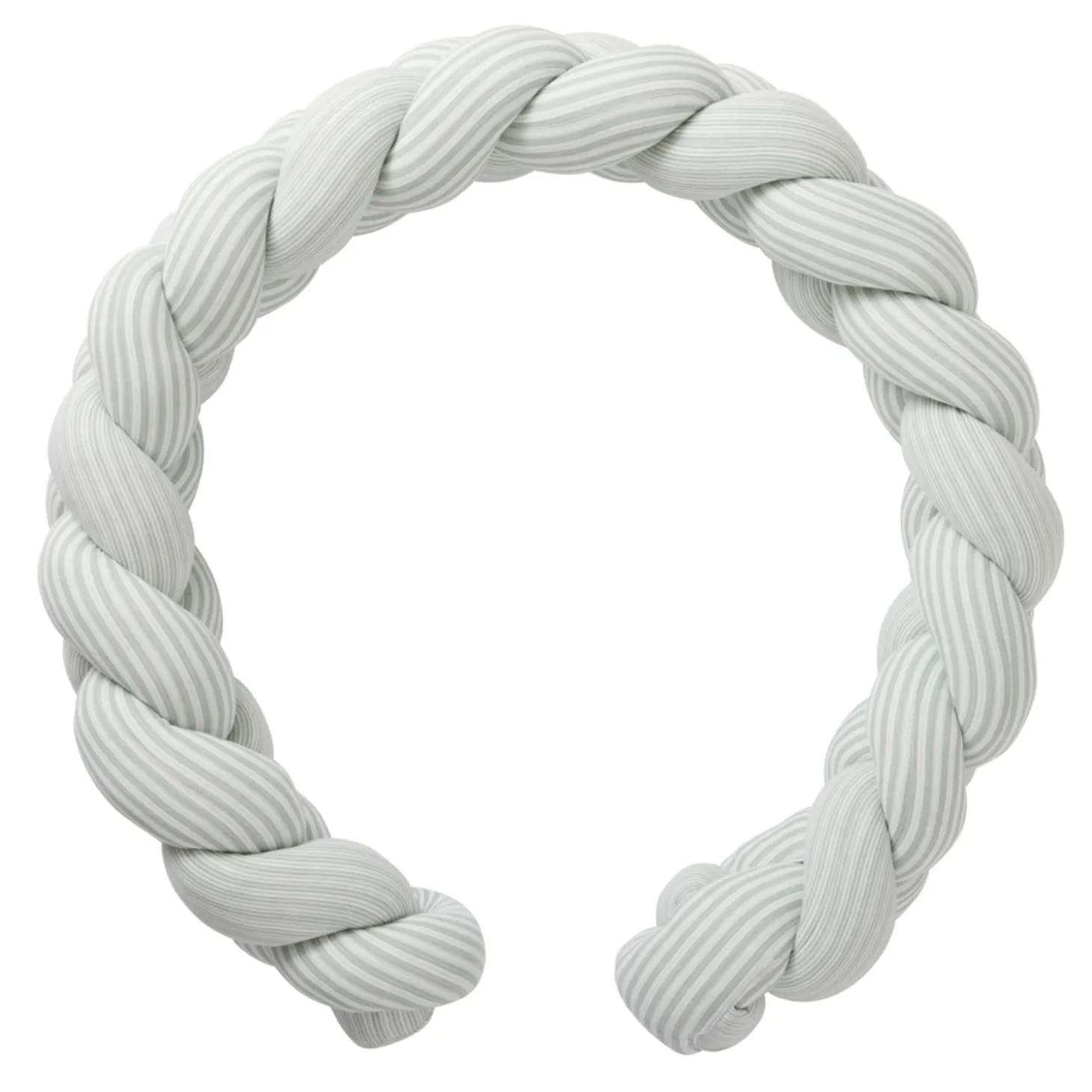 BB&Co Tresse décorative ouatinée rayé Soft Stripes Ecru/ Vert De Gris 200 cm