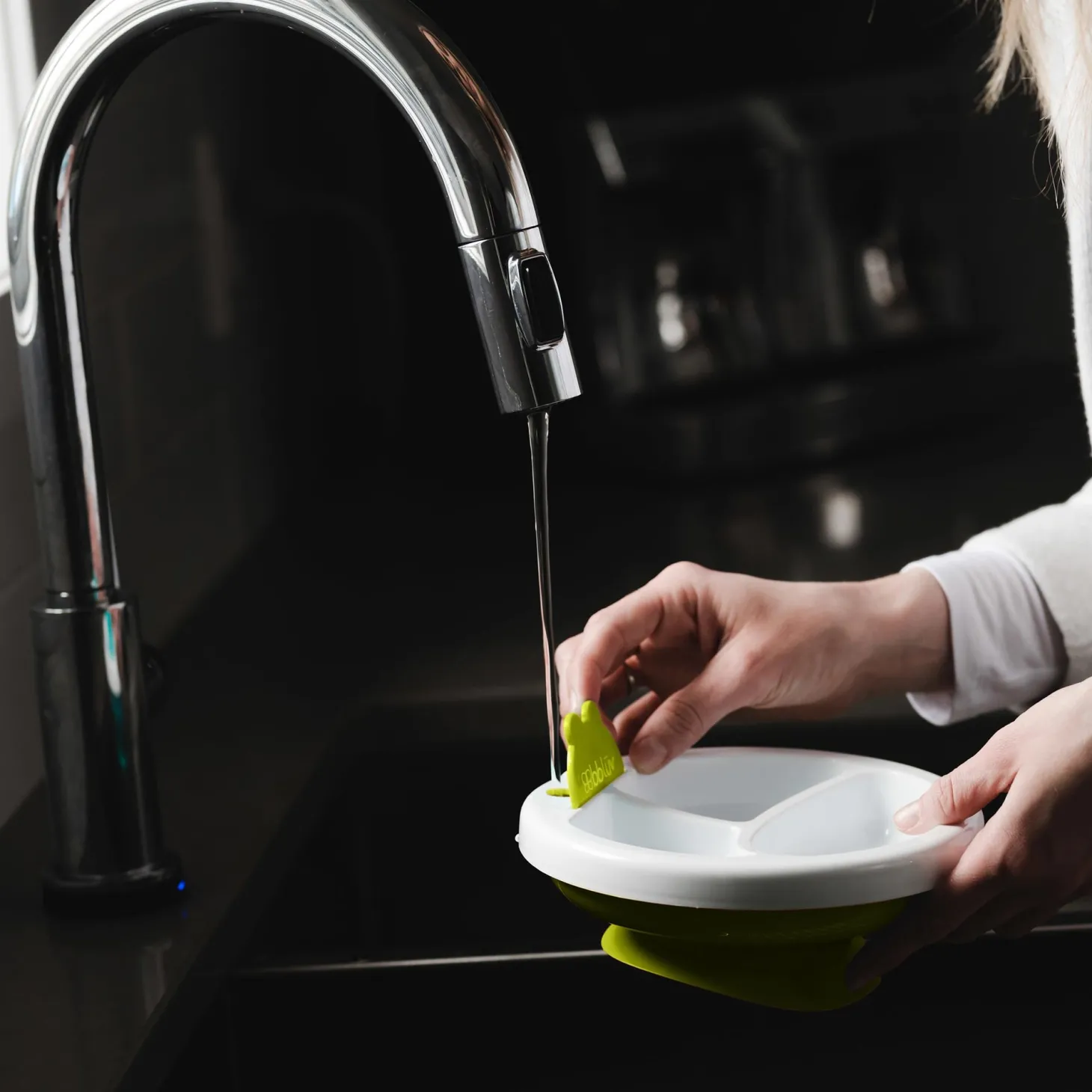 BBlüv Assiette chauffante pour bébé Lime