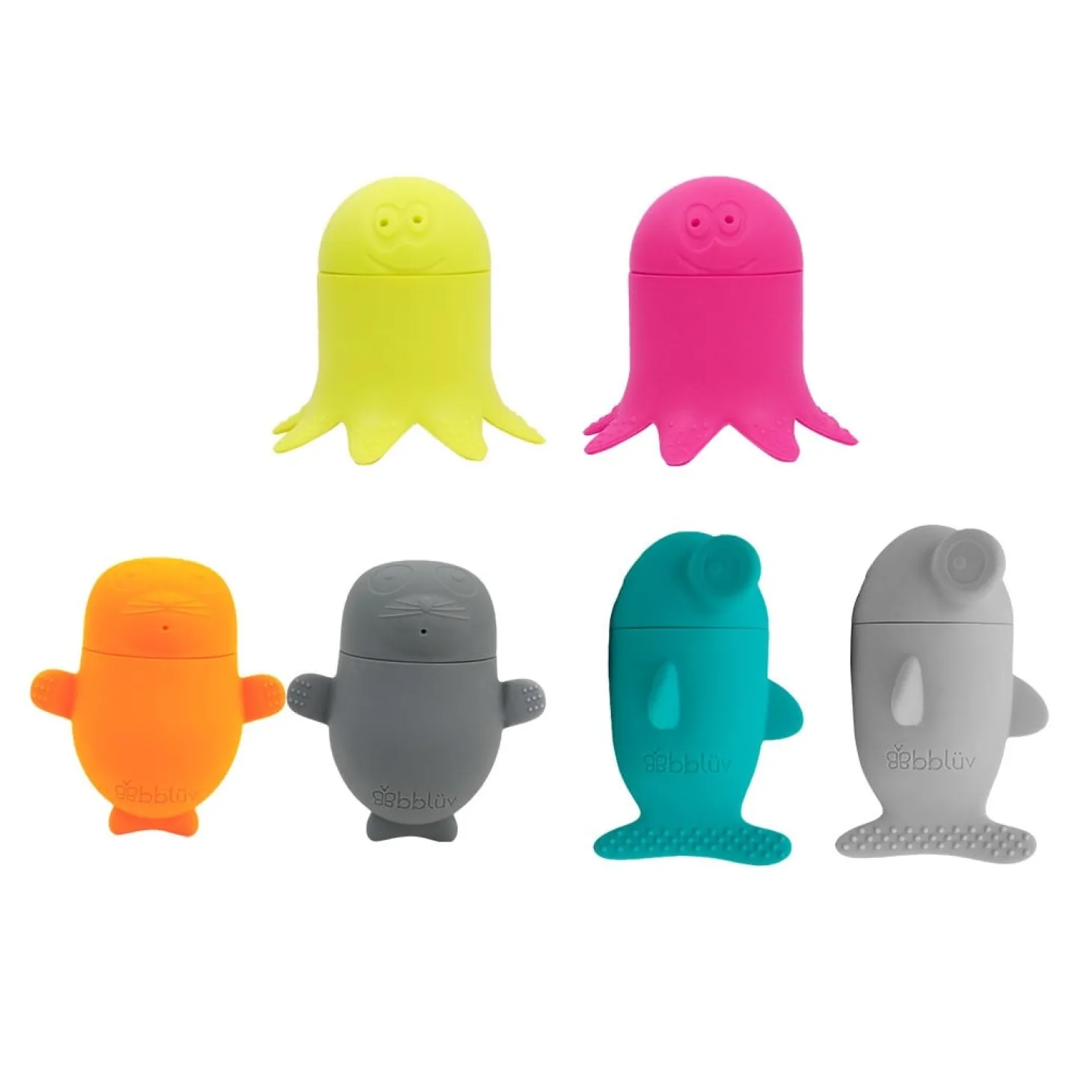 BBlüv Jouets de bain interchangeables en silicone