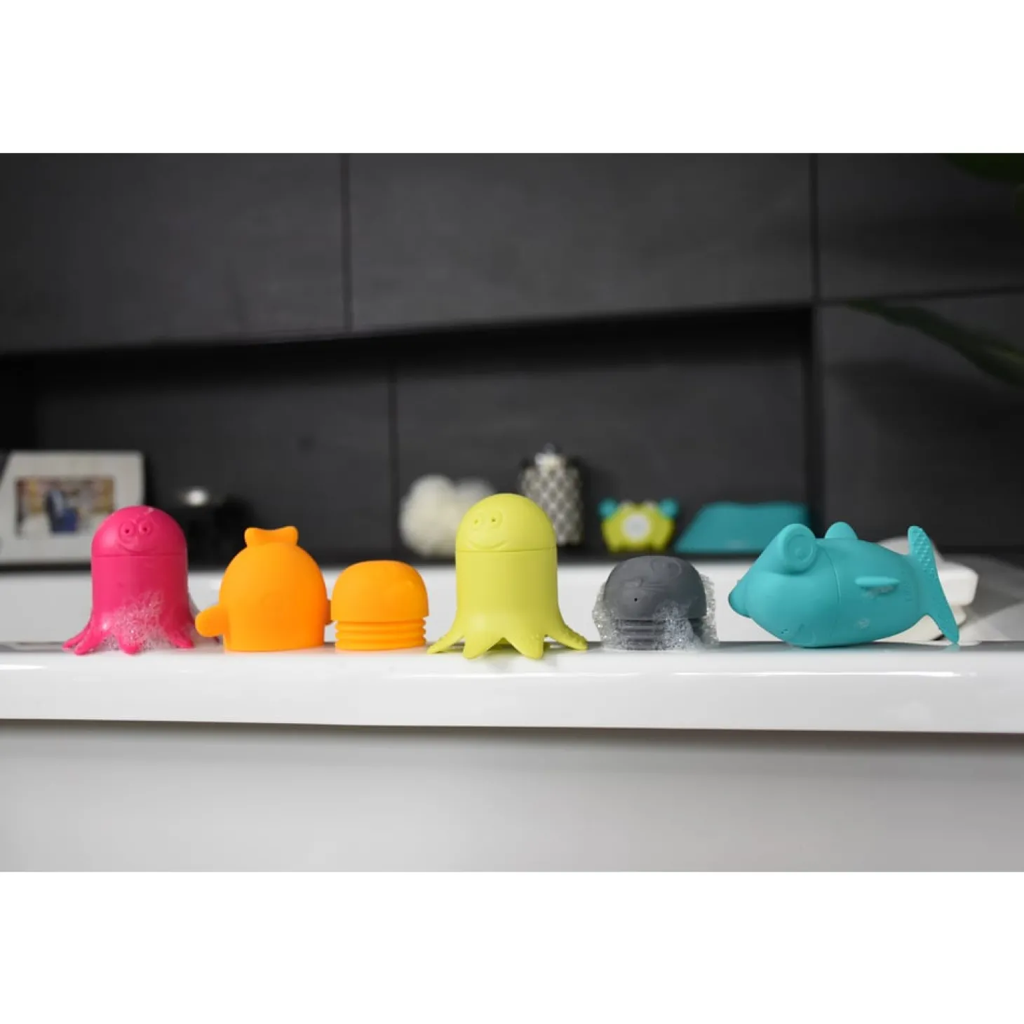 BBlüv Jouets de bain interchangeables en silicone