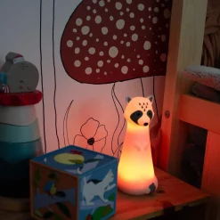 BBlüv                    Lampe de poche et veilleuse raton laveur    White