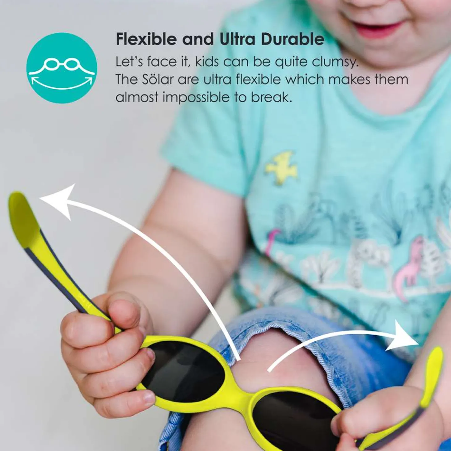 BBlüv Lunettes de soleil pour tout petit Sölar Lime