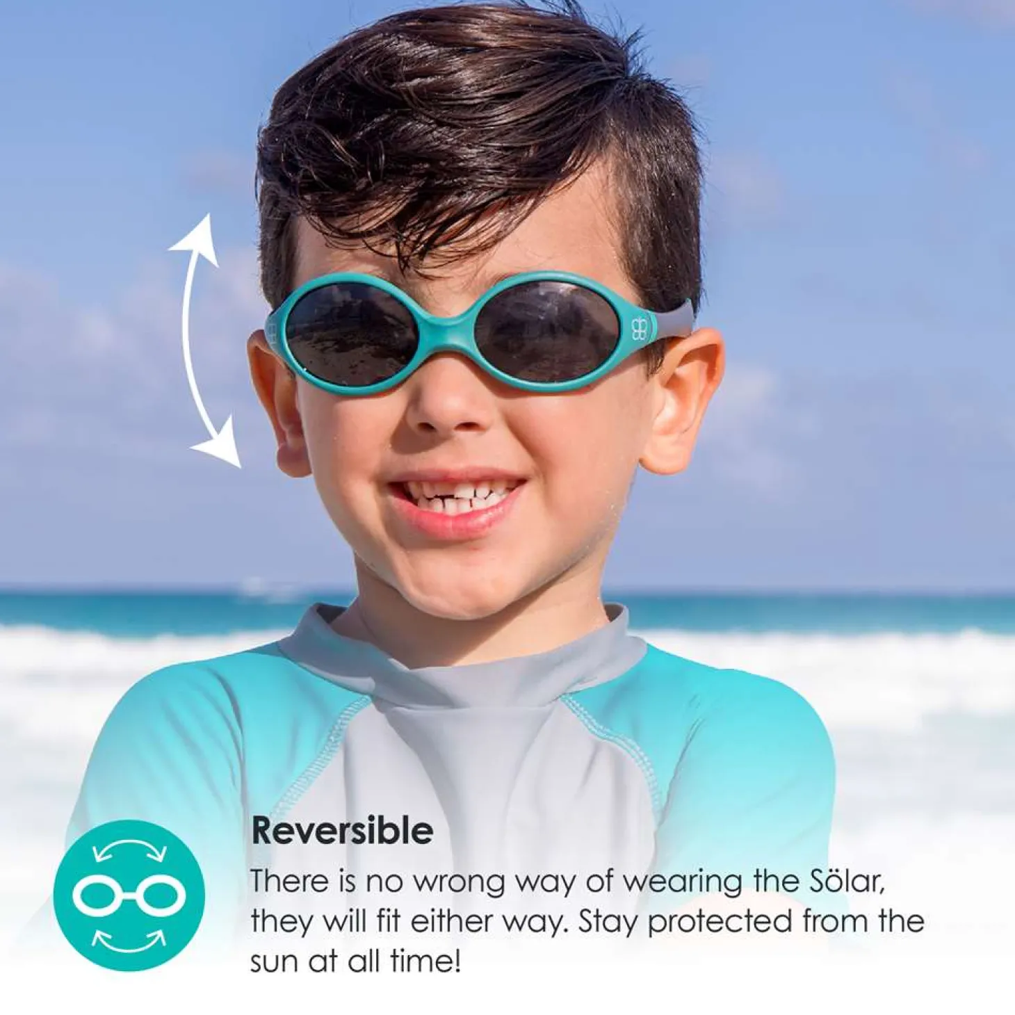 BBlüv Lunettes de soleil pour tout petit Sölar Lime