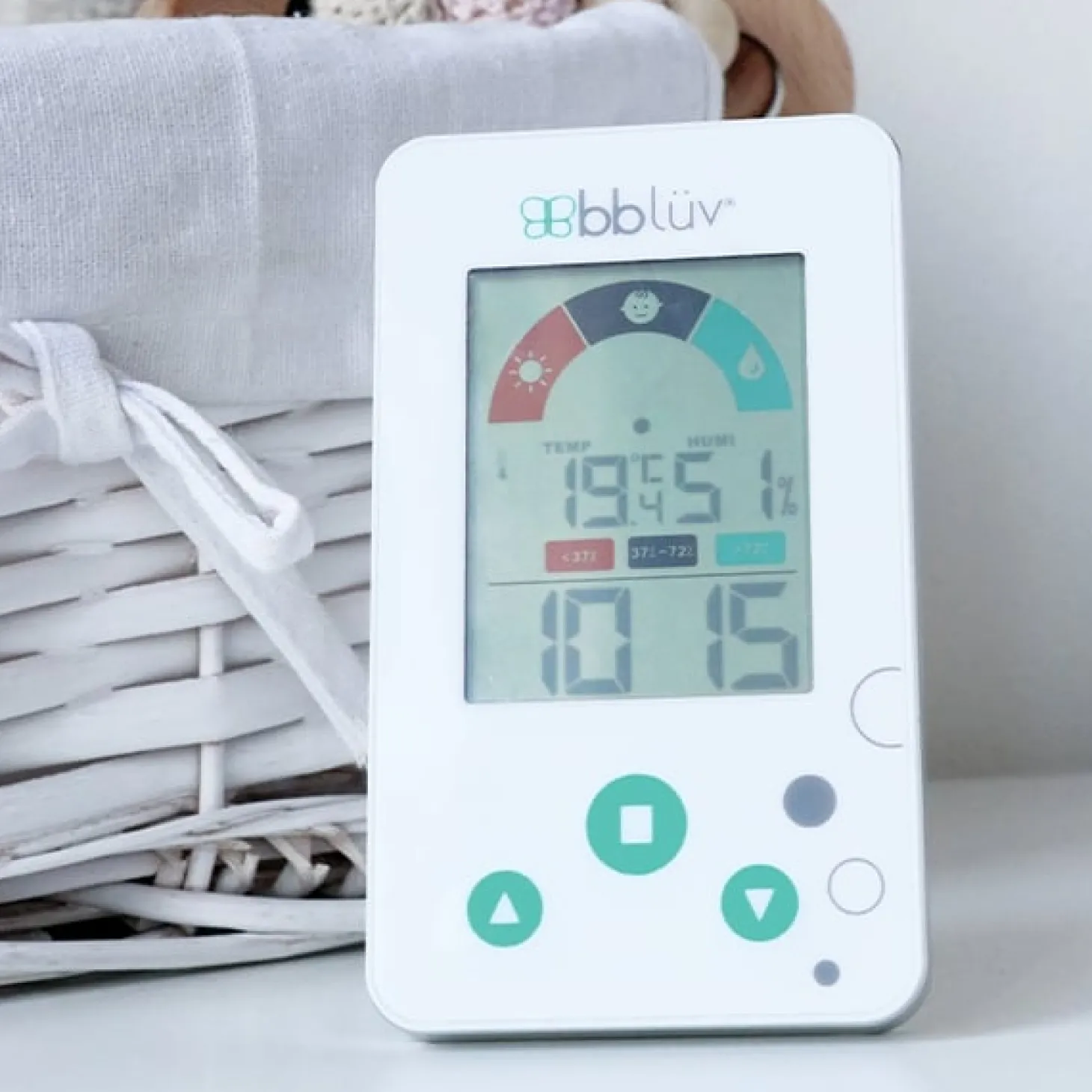 BBlüv Thermomètre/Hygromètre 2 en 1 Igrö White