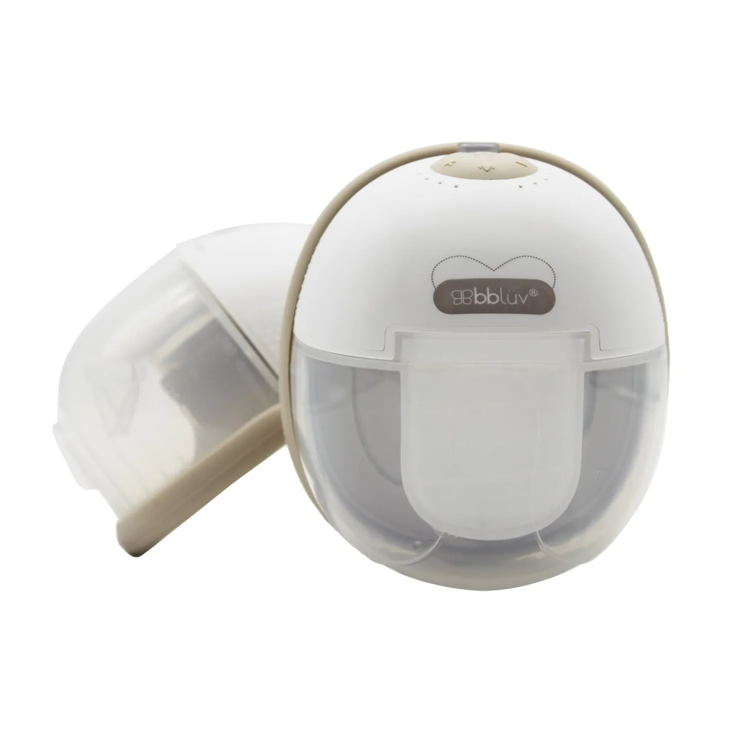 BBlüv Tire-Lait portable chauffant 2 en 1 White/Taupe