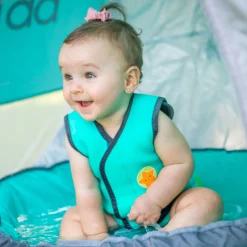 BBlüv                    Wraäp Combinaison en néoprène pour bébé    Aqua            0-6 mois