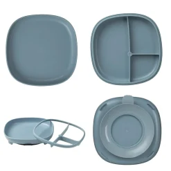 B.Box For Kids                    Assiette compartimentée 2 en 1    Ocean