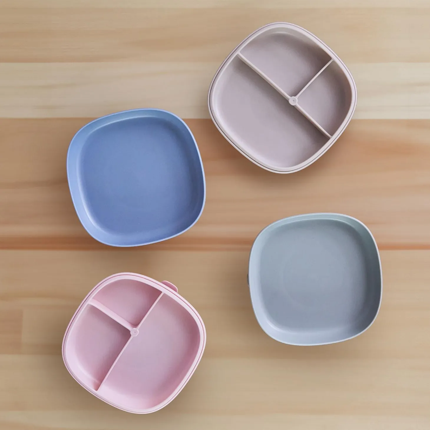 B.Box For Kids Assiette compartimentée 2 en 1 Blush