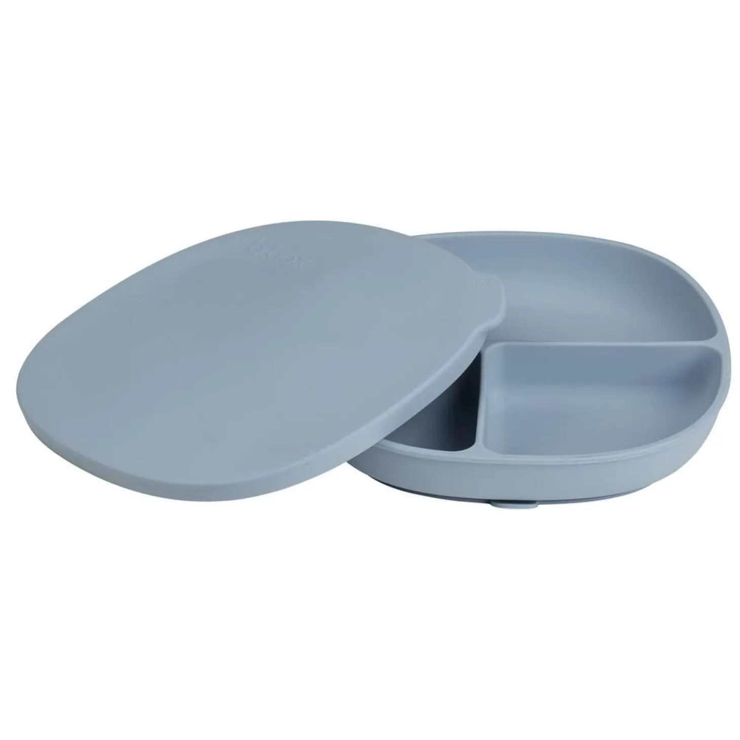B.Box For Kids Assiette ventousée et couvercle en silicone Ocean