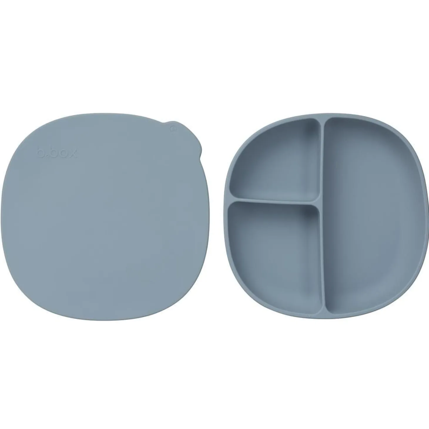 B.Box For Kids Assiette ventousée et couvercle en silicone Ocean