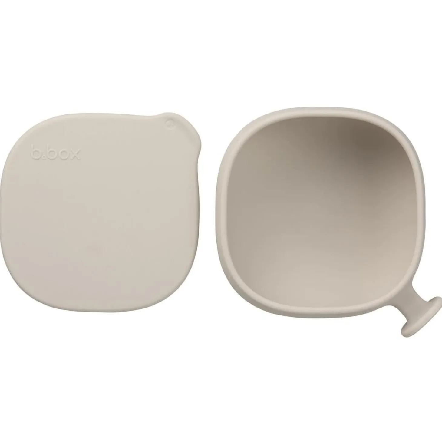 B.Box For Kids Bol ventousé et couvercle en silicone Latte