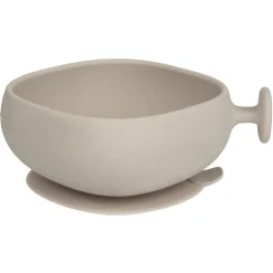 B.Box For Kids Bol ventousé et couvercle en silicone Latte