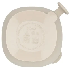 B.Box For Kids Bol ventousé et couvercle en silicone Latte