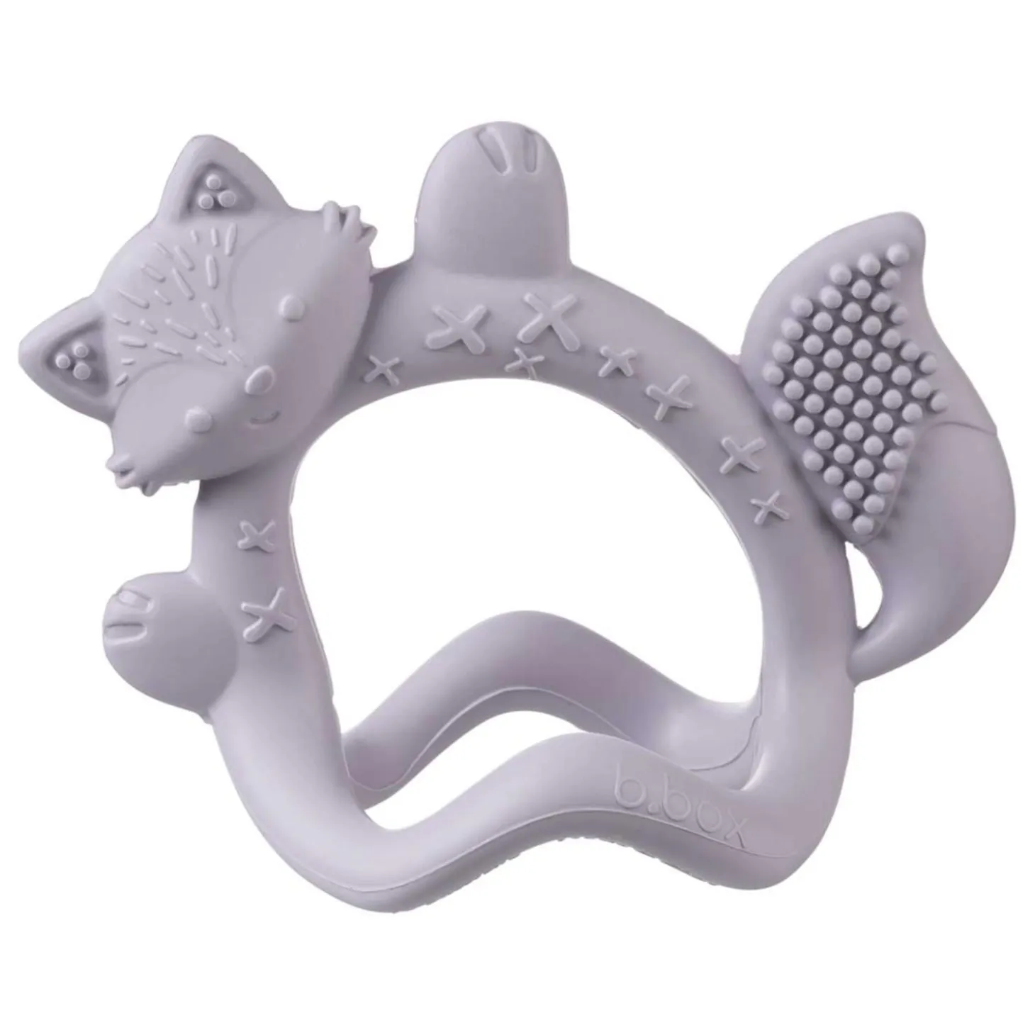 B.Box For Kids Bracelet de dentition en silicone au poignet de bébé Peony Mauve 3 mois +