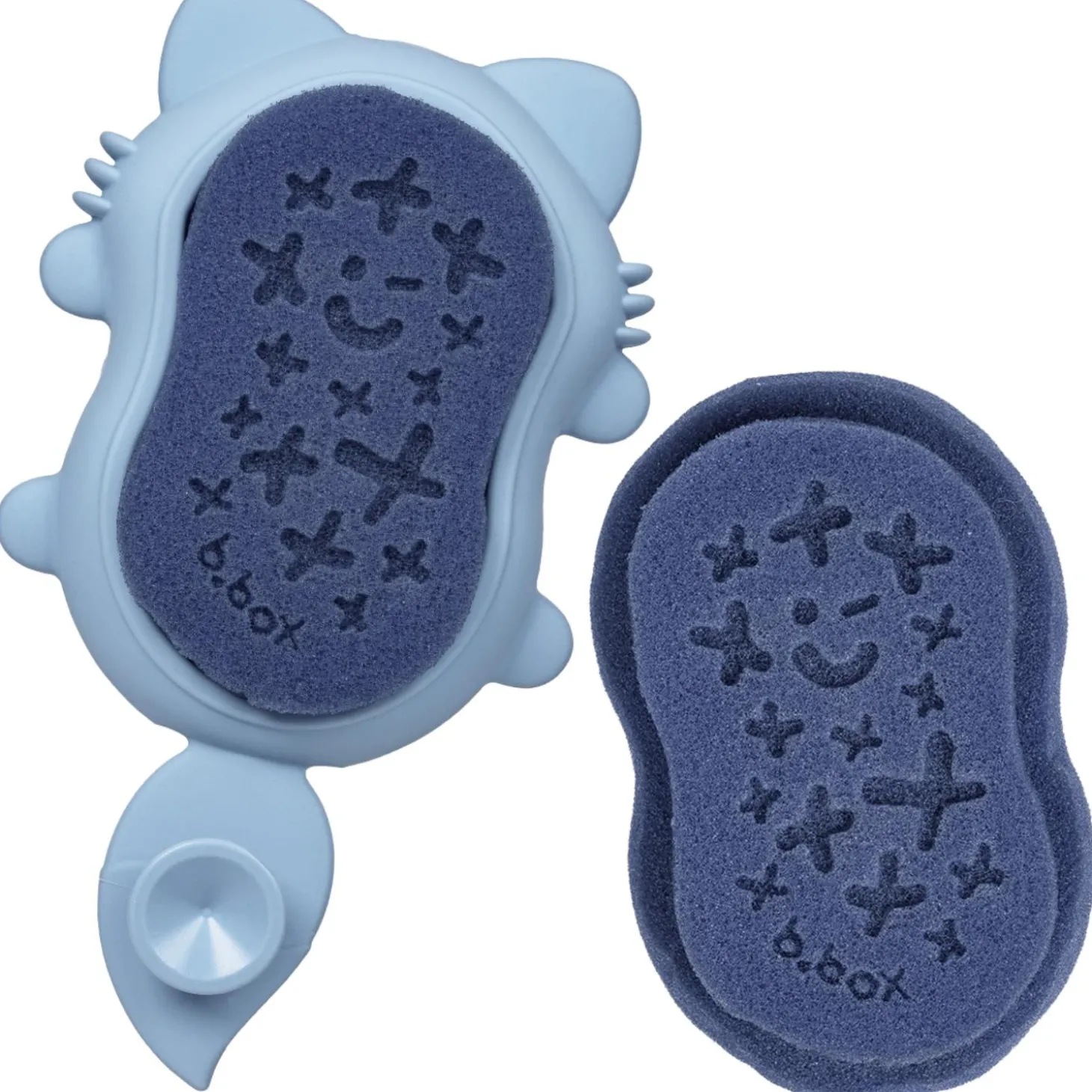 B.Box For Kids Brosse et éponge de bain bébé Bleu