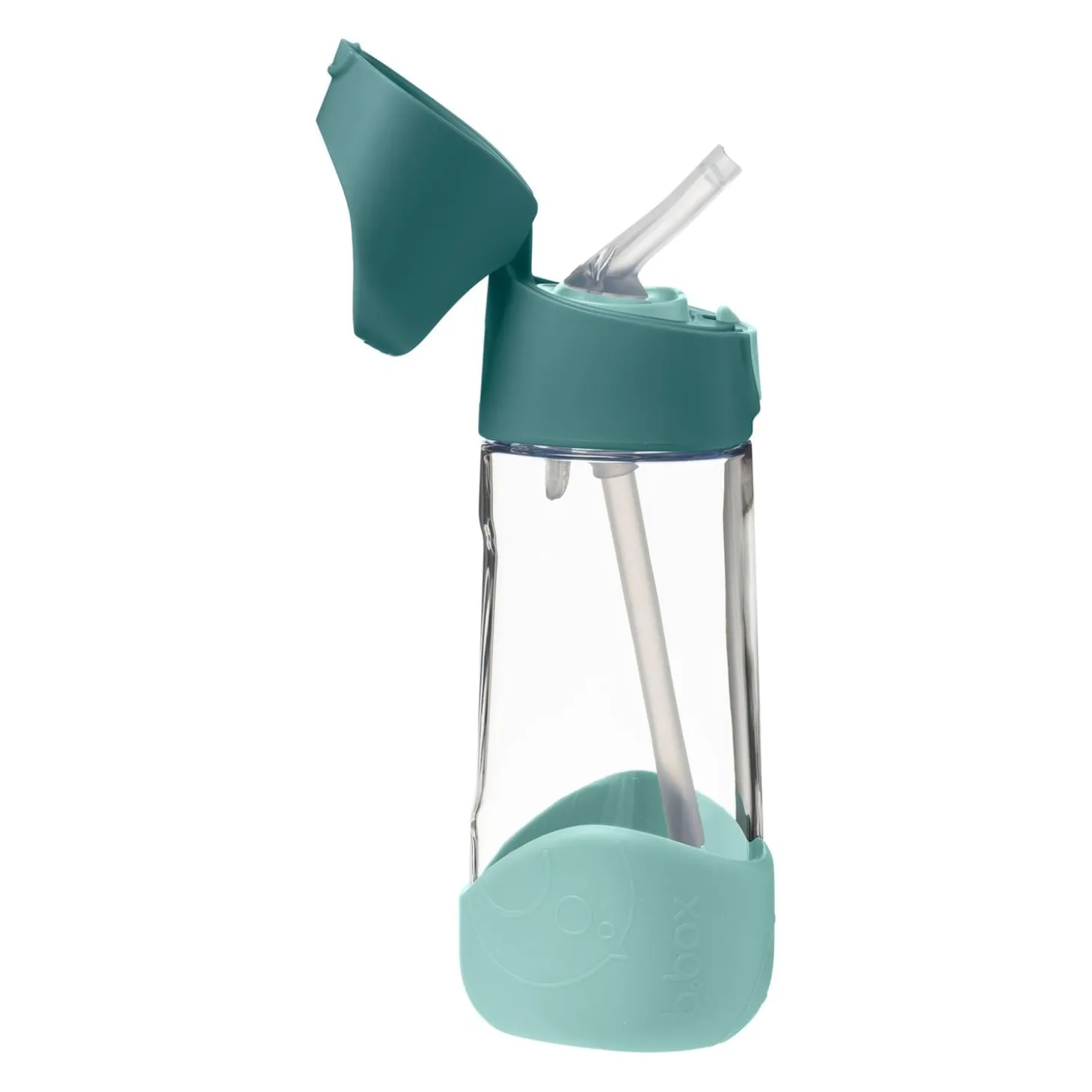 B.Box For Kids Gourde en plastique Tritan avec paille Emerald Forest 450 ml
