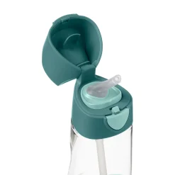 B.Box For Kids Gourde en plastique Tritan avec paille Emerald Forest 450 ml