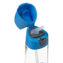B.Box For Kids Gourde en tritan avec paille en silicone Blue slate 450 ml